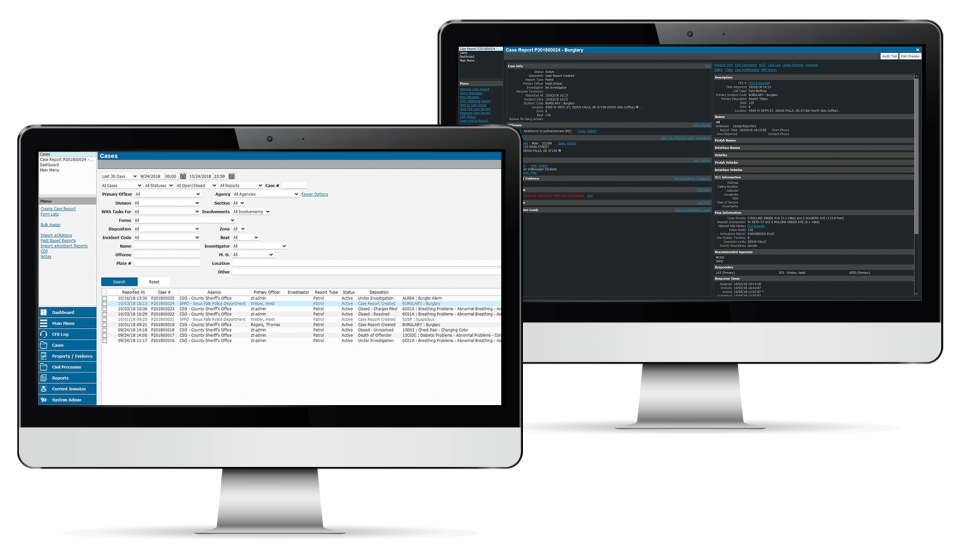 screenshot of Public Safety Suite